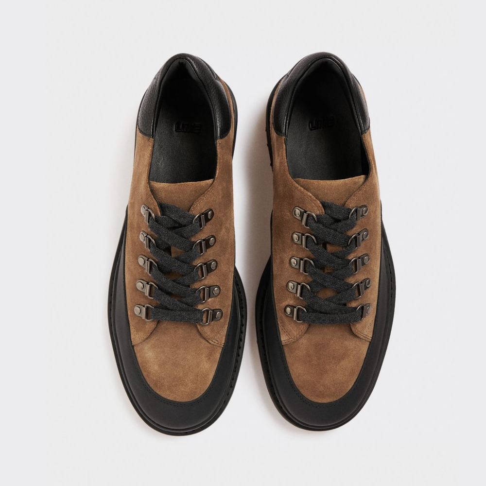 Замшевые ботинки-хайкеры