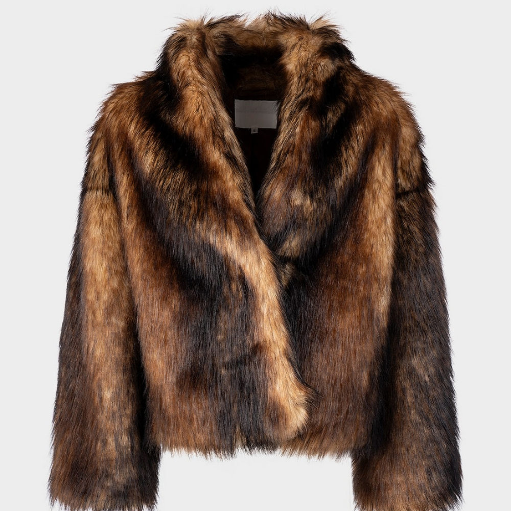 Шуба из экомеха