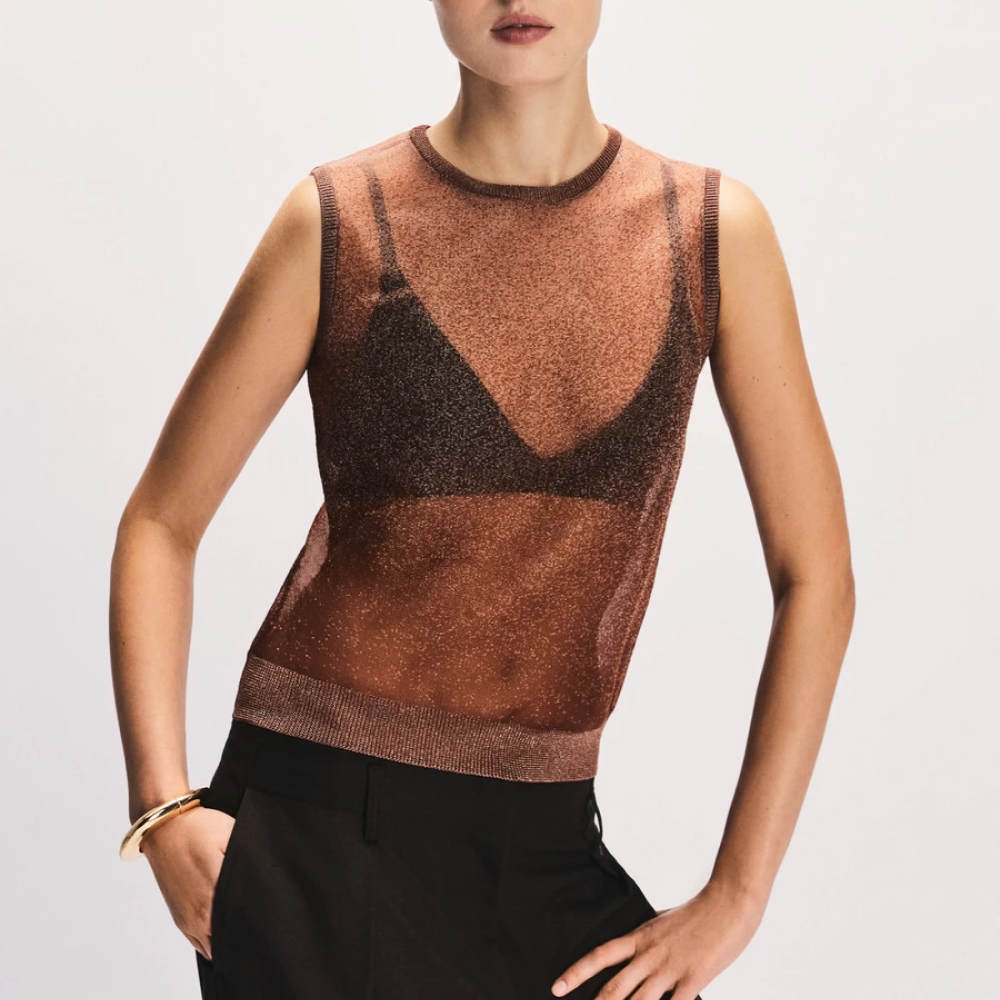 Жилет с эффектом градиента