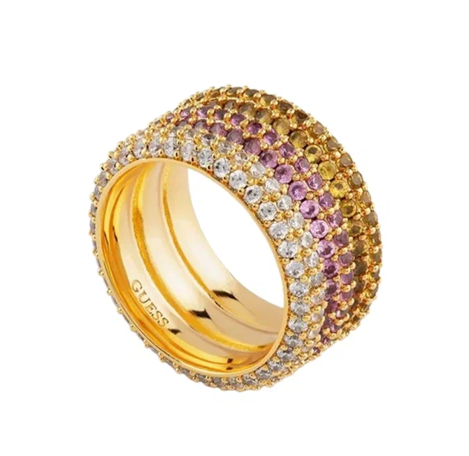 Кольцо с кристаллами