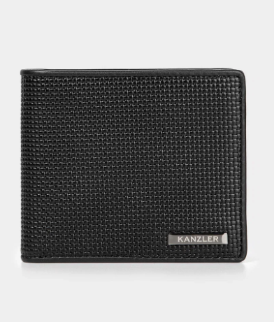 Черный кошелек из натуральной кожи