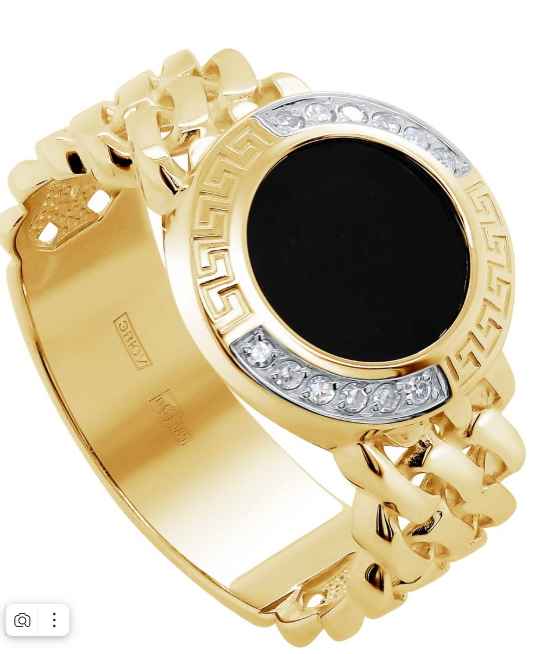 Мужская золотая печатка Kabarovsky