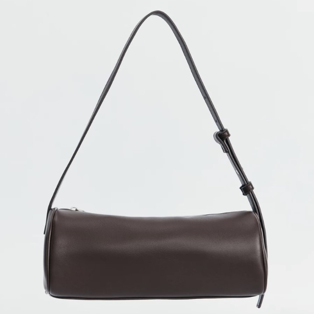 Сумка мягкой формы коричневая