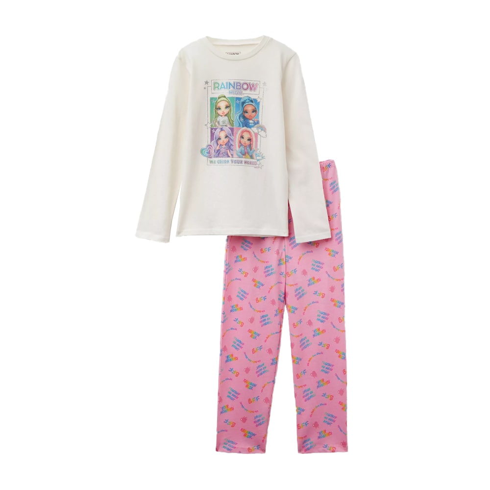 Длинная Хлопковая Пижама для девочек