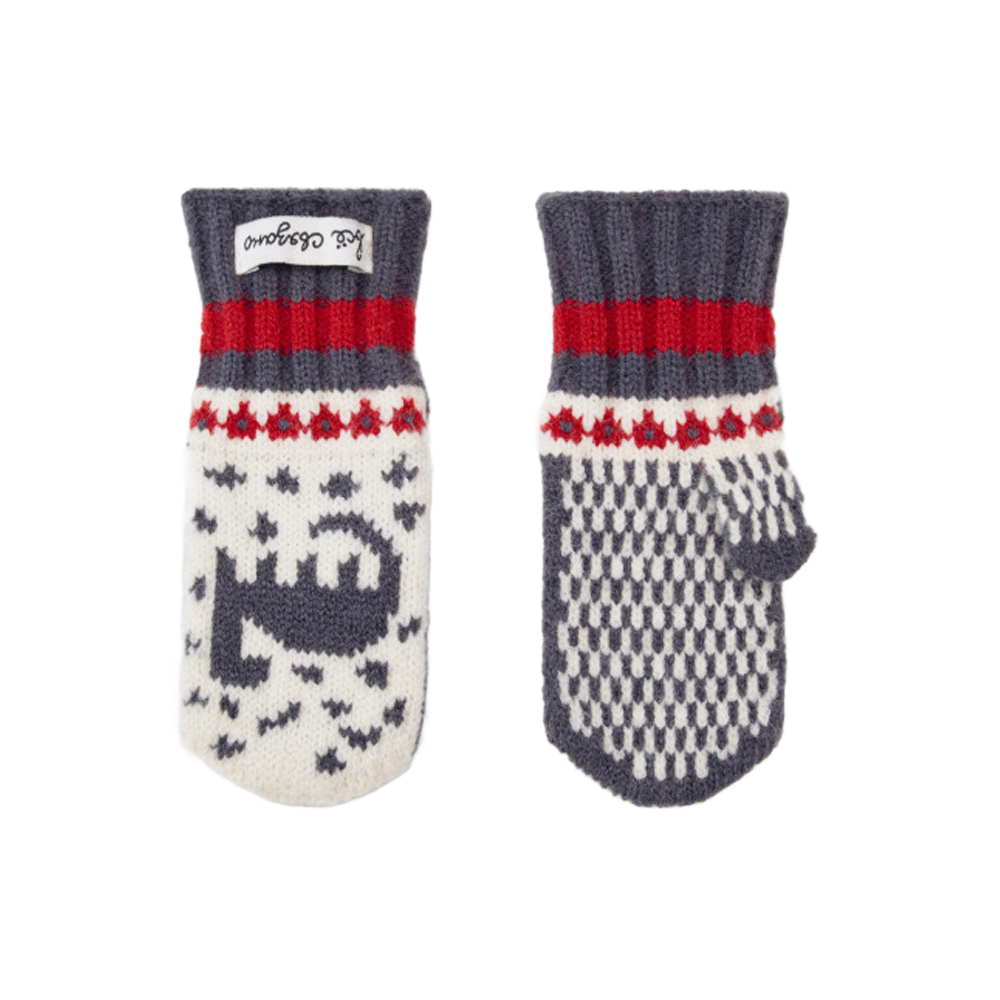 Вязаные варежки для мальчиков