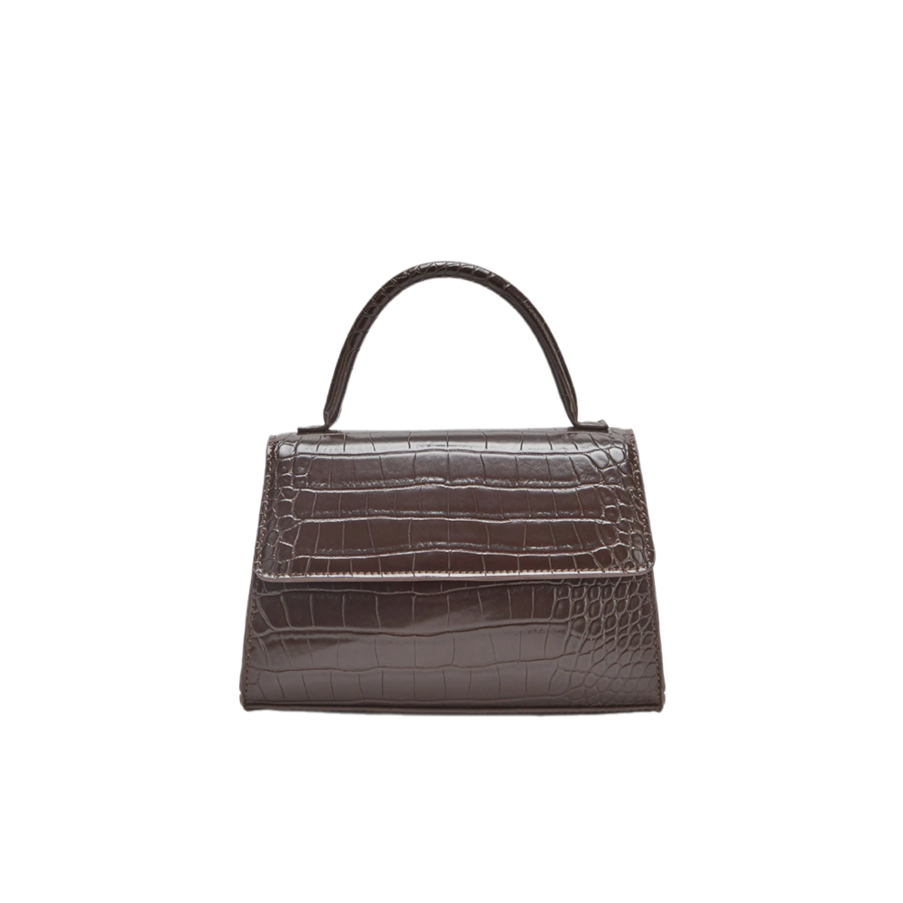 Сумка с эффектом кожи крокодила