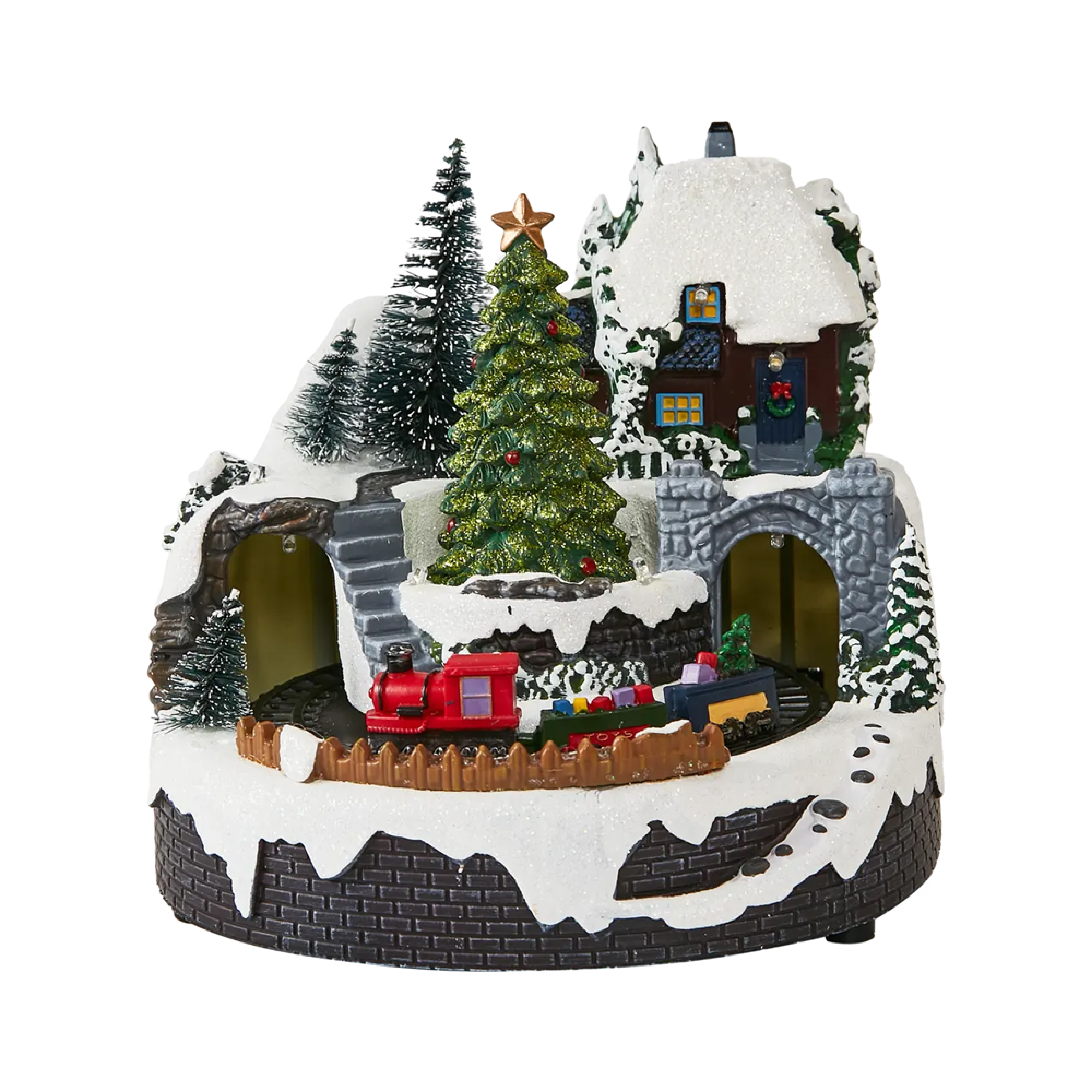 Композиция светодиодная Поезд вокруг елки