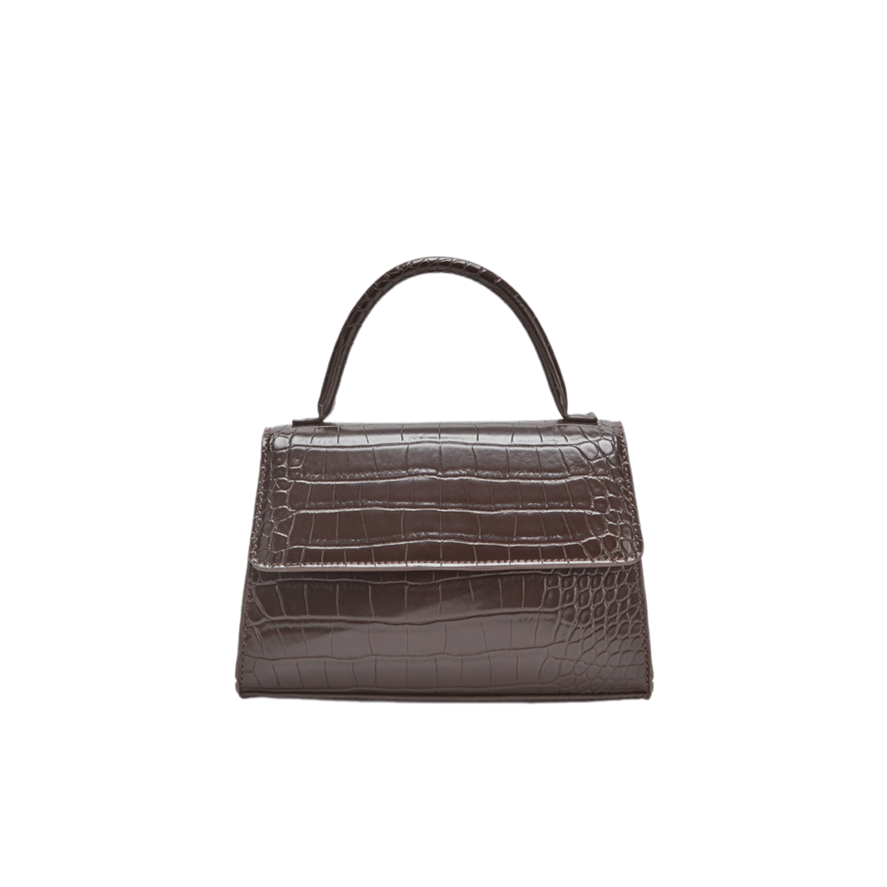 Сумка с эффектом кожи крокодила