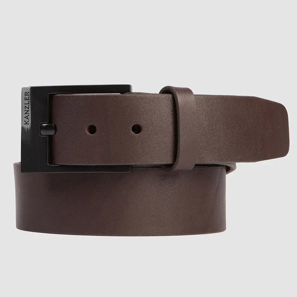 Ремень из натуральной кожи коричневый